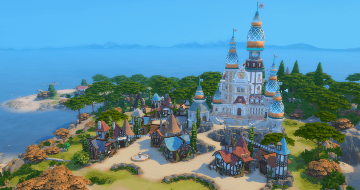 the kingdom of tangled rapunzel in the sims 4