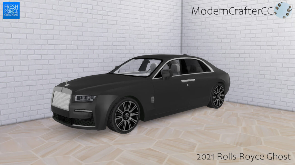Sims 4 2021 Rolls-Royce Ghost by Modern Crafter CC