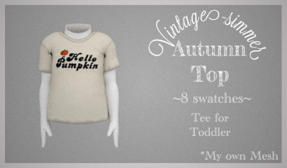 Sims 4 autumn top download