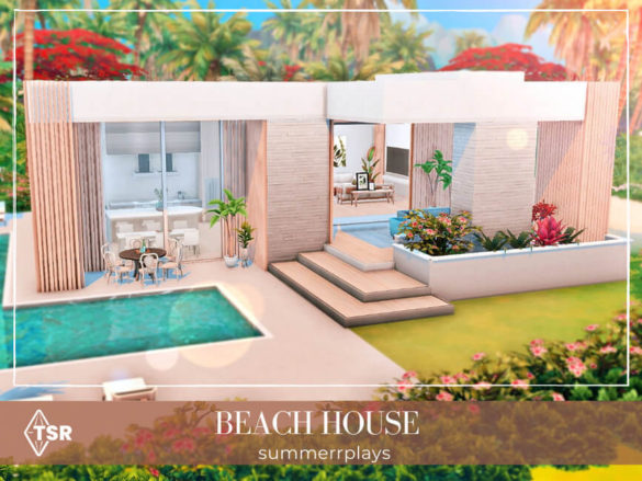 Sims 4 Beach House by Summerr Plays