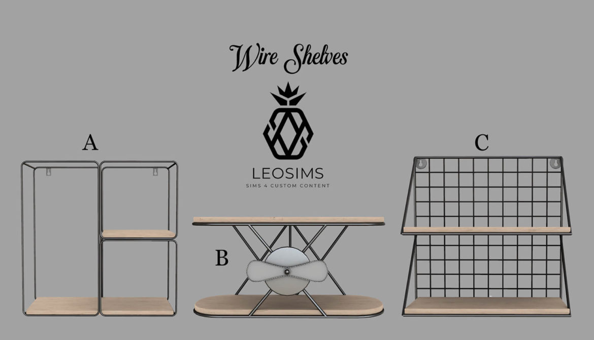 Sims 4 Big shelves collection (P) by Leo Sims