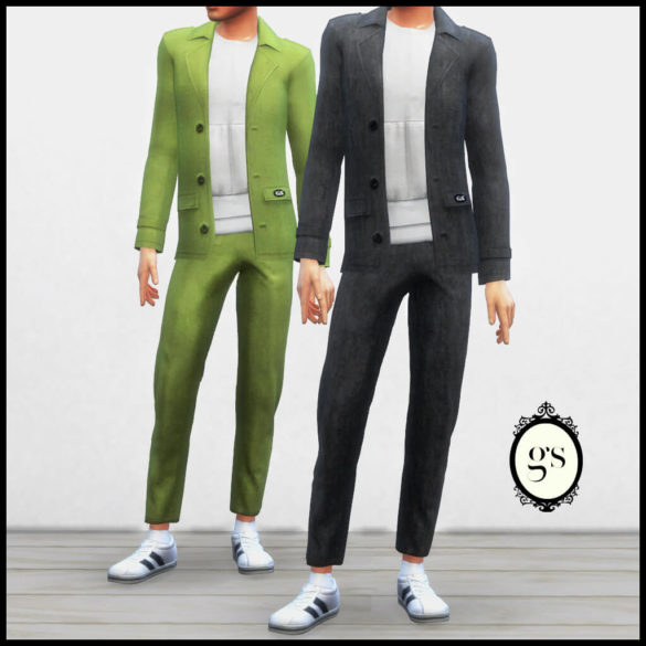 Sims 4 blazer with sweatshirt male outfit