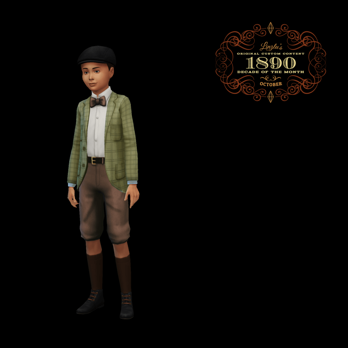 Sims 4 boys bicycle outfit the final 1890s