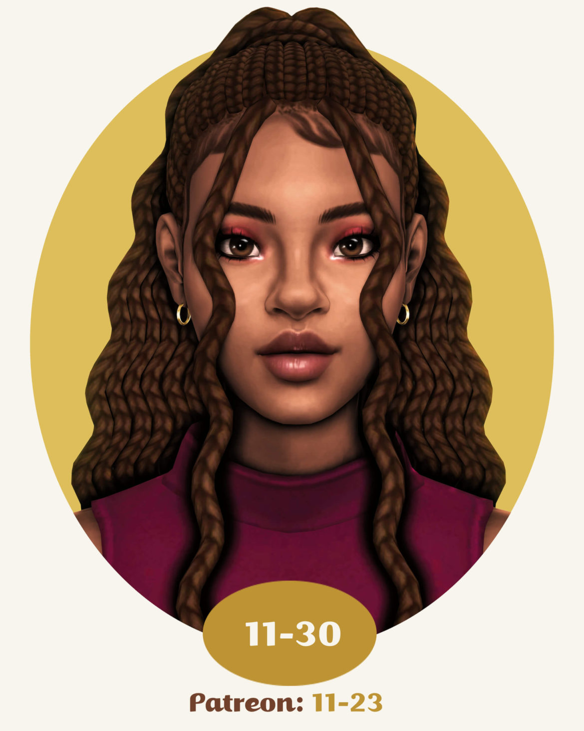 Sims 4 Brilla Braids