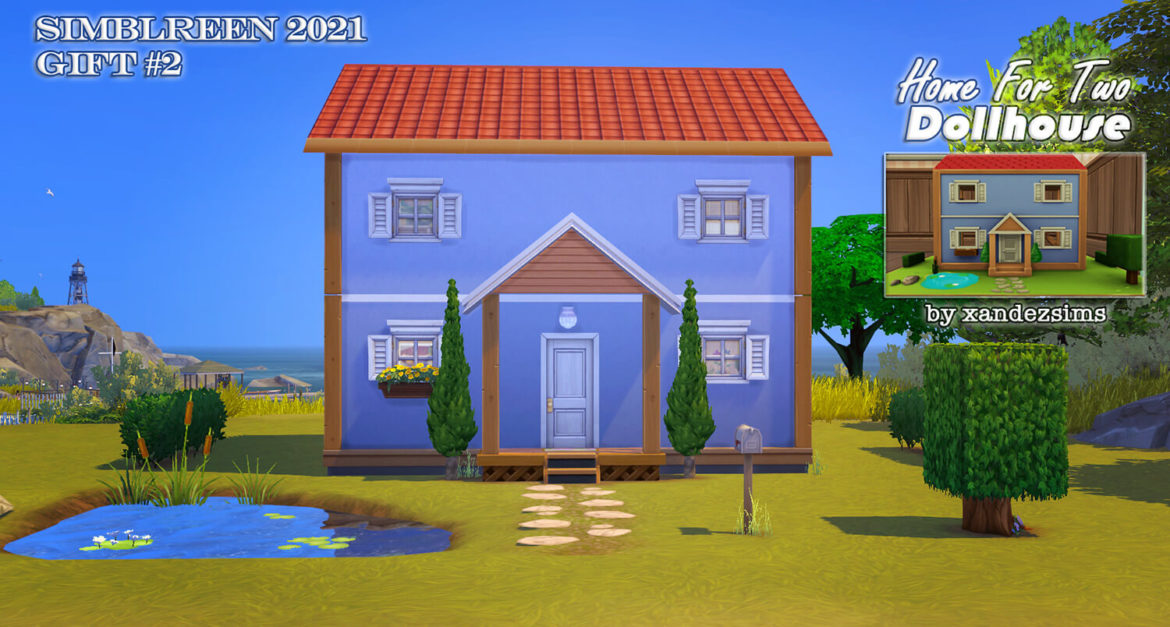 Sims 4 build home for two dollhouse simblreen gift