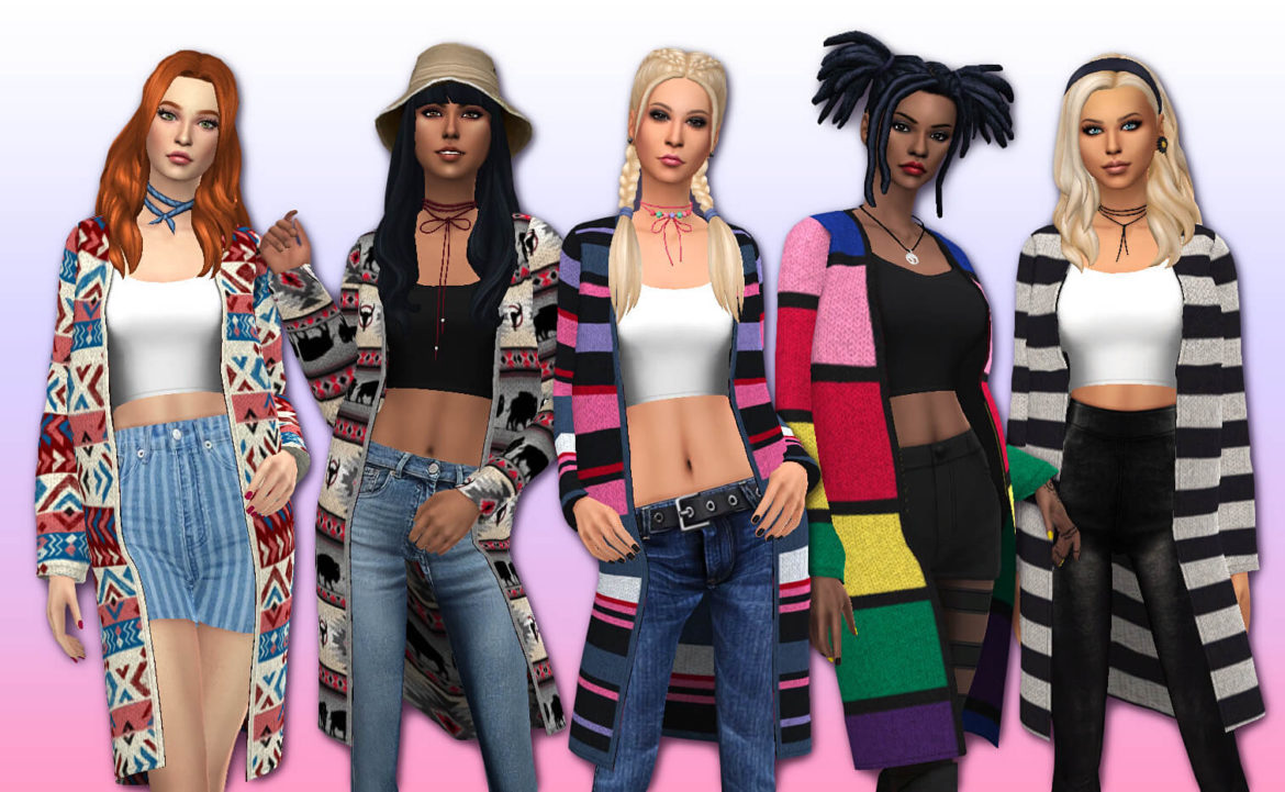 Sims 4 cardigan