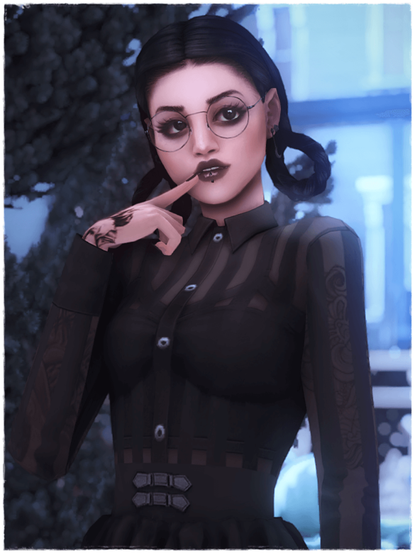 Sims 4 cassandra goth