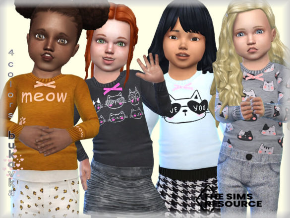 Sims 4 Cat Shirt by bukovka