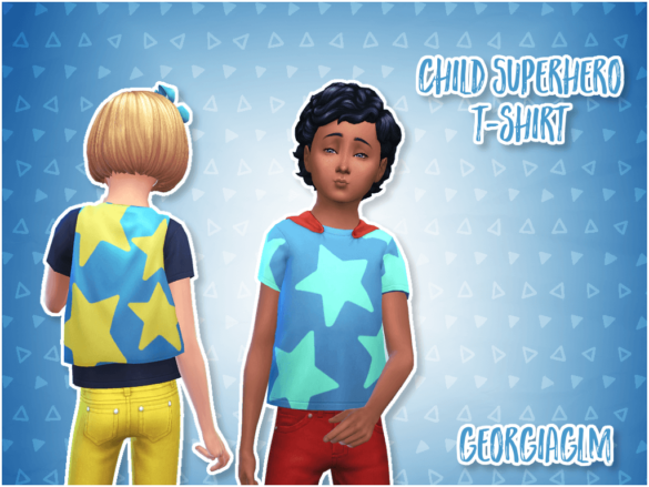 Sims 4 child superhero t shirt