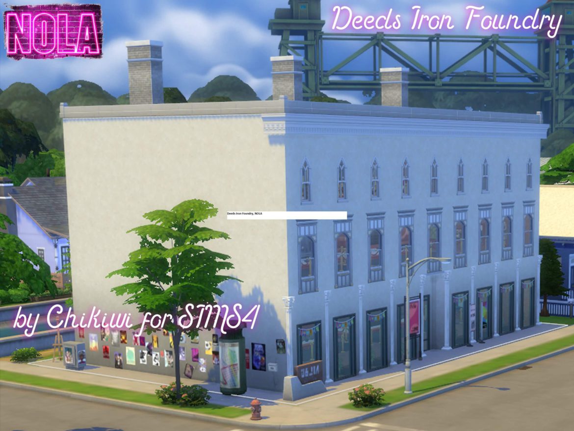 Sims 4 Community Museum – Deeds Iron Foundry, NOLA