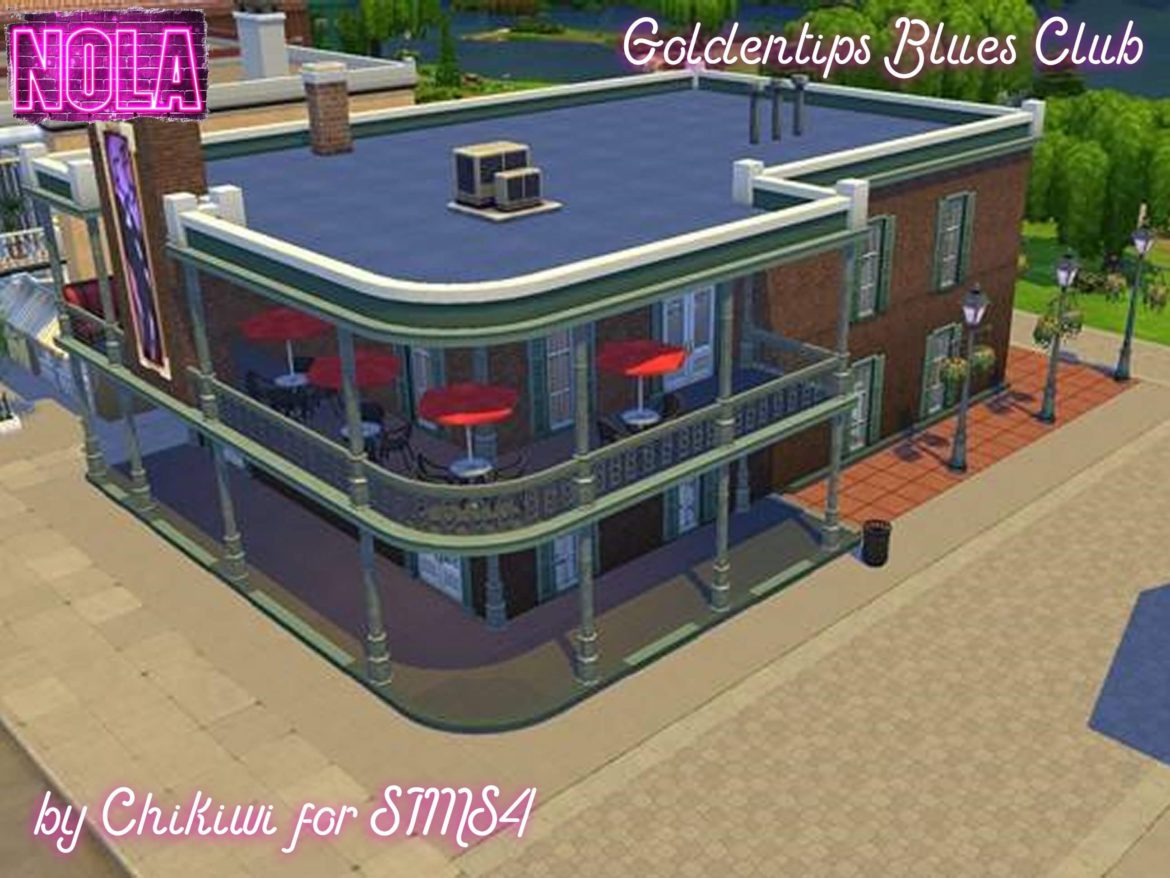 Sims 4 Community Nightclub – Goldentips Blues Club, NOLA