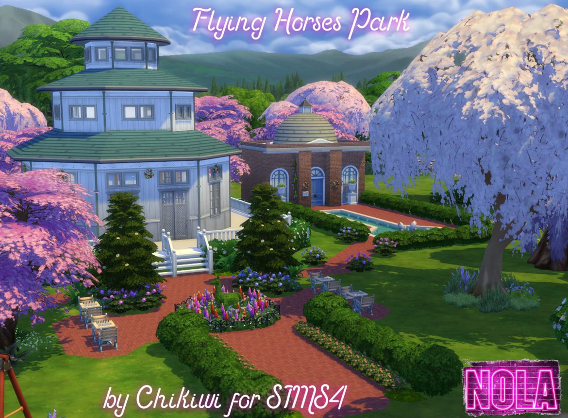 Sims 4 Community Park – Flying Horses Park, NOLA