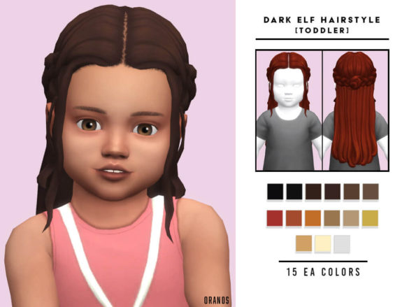 Sims 4 dark elf hairstyle toddler dark elf