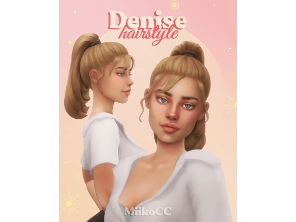 Denise hair (with + without bangs) by Miiko