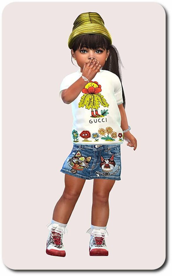 Sims 4 Designer Set for Toddler Girls at Sims4-Boutique