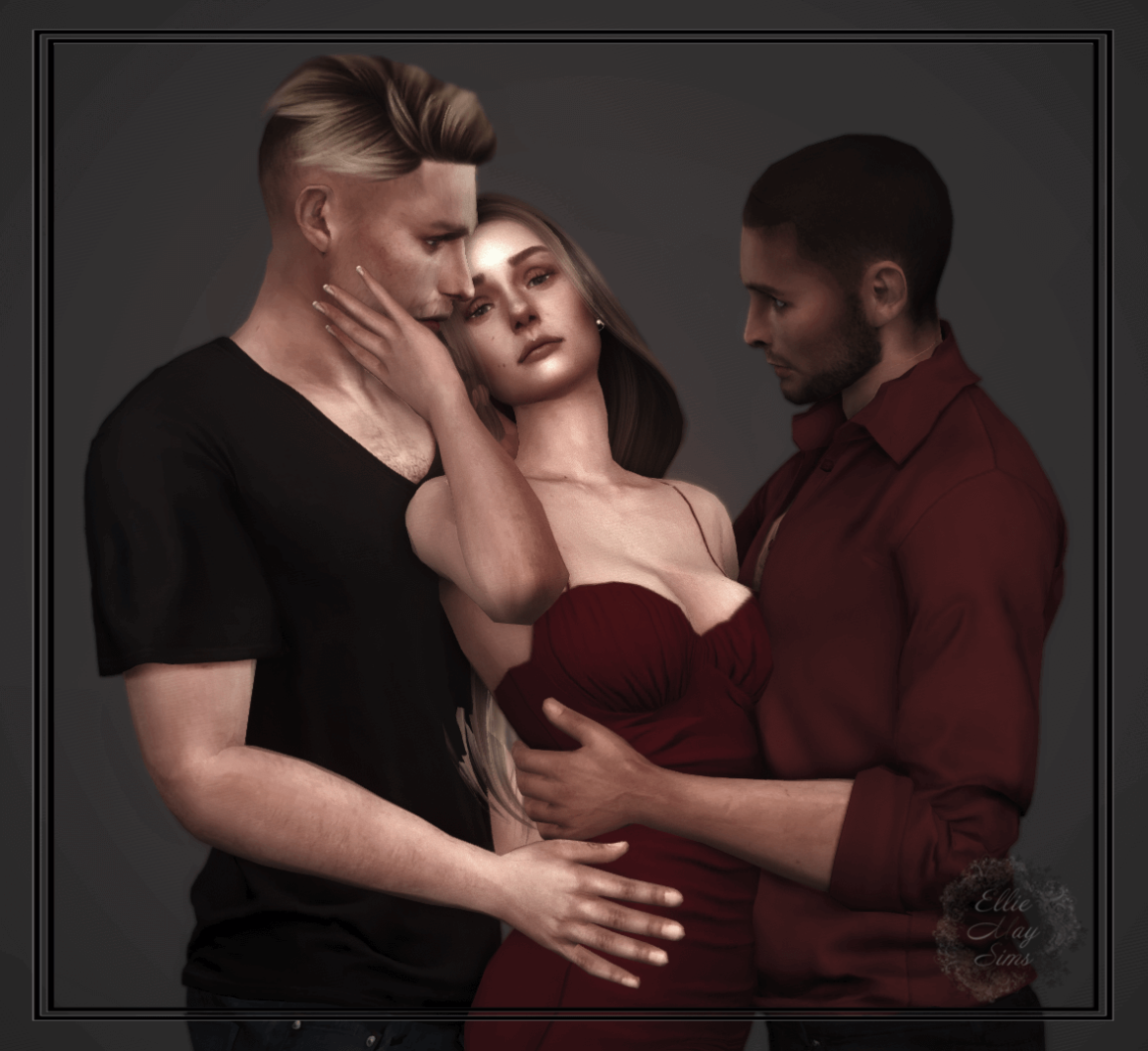 Sims 4 EllieMaySims The group pose