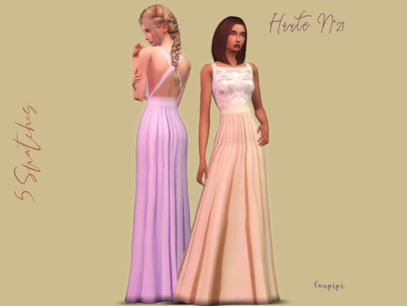 Sims 4 Embellished Dress – MDR09 by laupipi