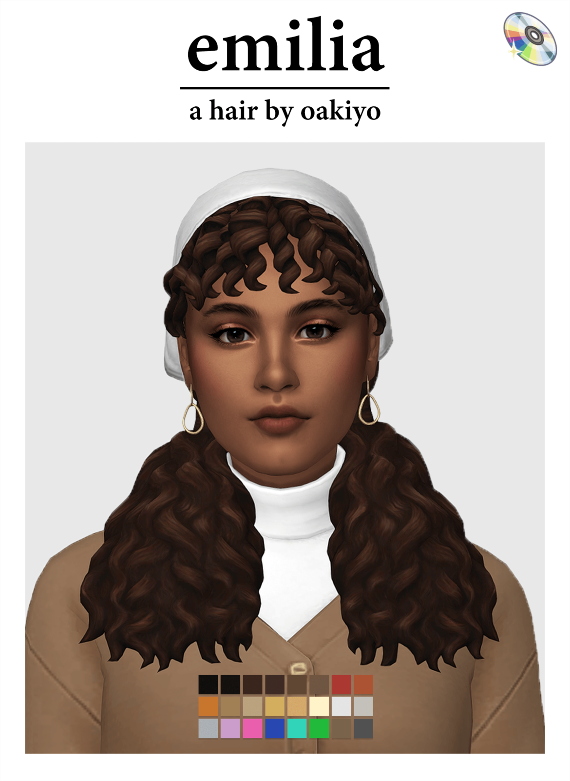 Sims 4 emilia hair