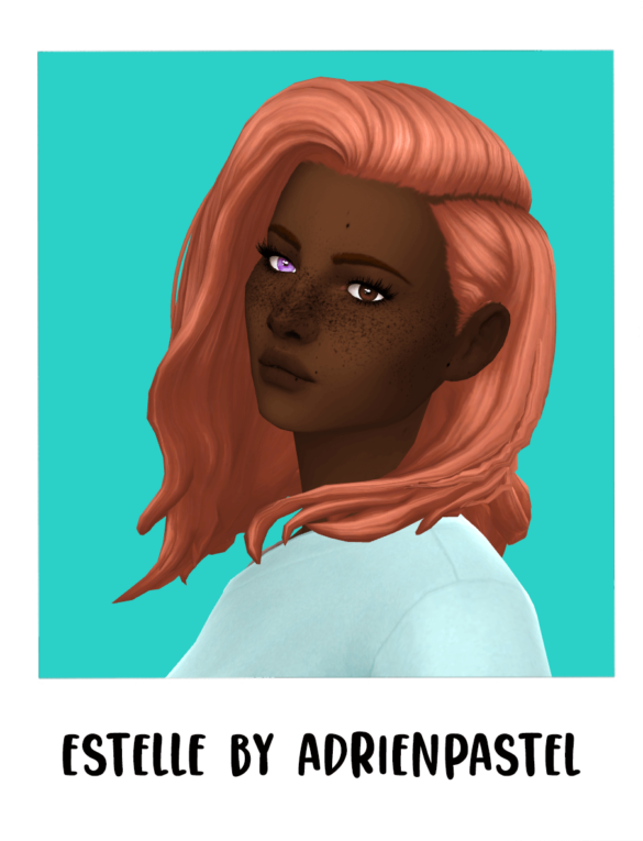 Sims 4 estelle hair recolored