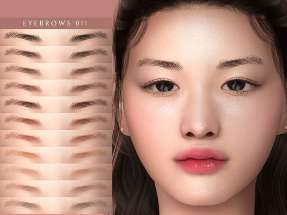 Sims 4 Eyebrows 011 at Lutessa