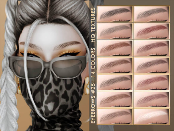Sims 4 EYEBROWS #25 by Jul_Haos