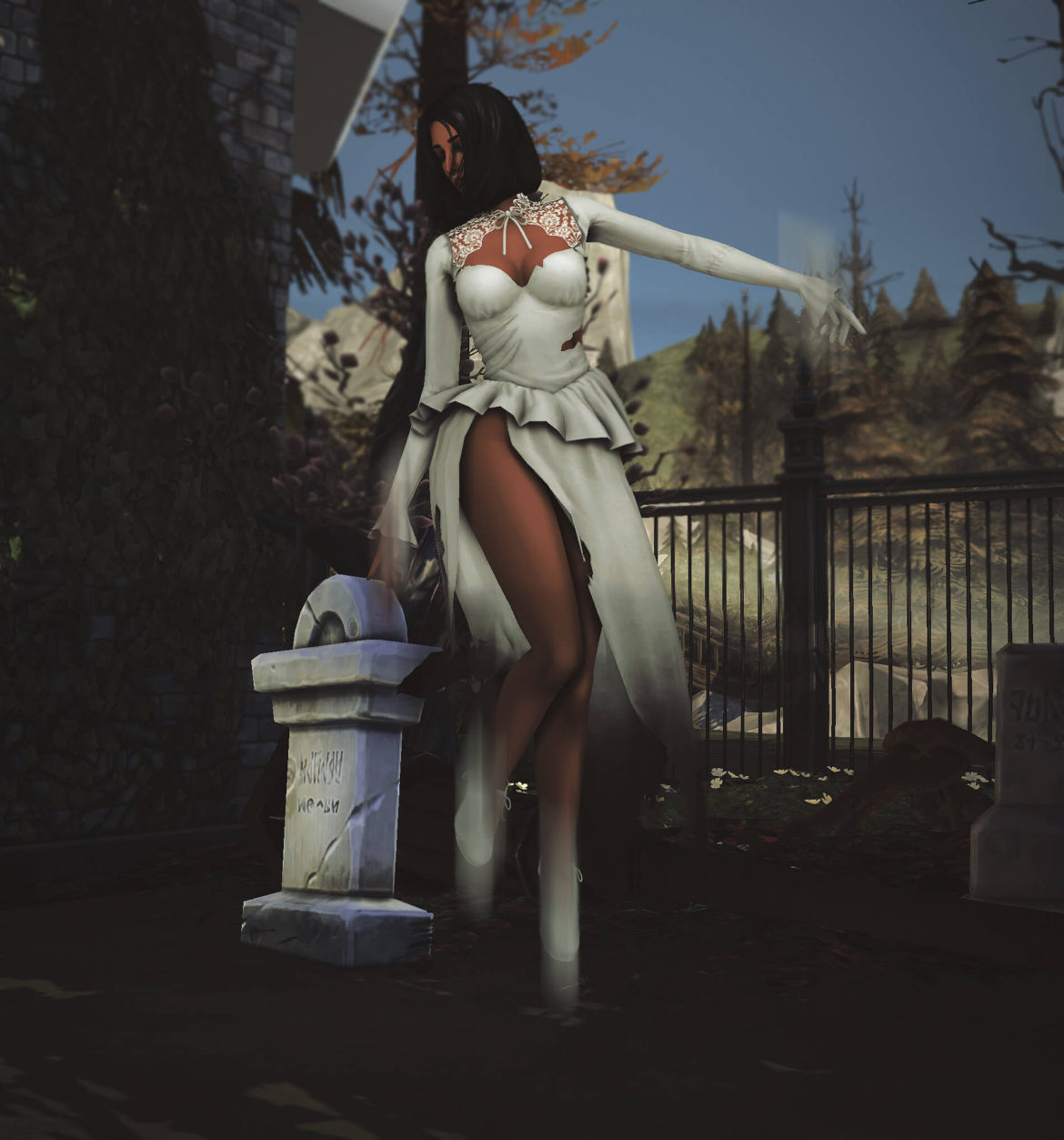 ghostly poses by slythersim