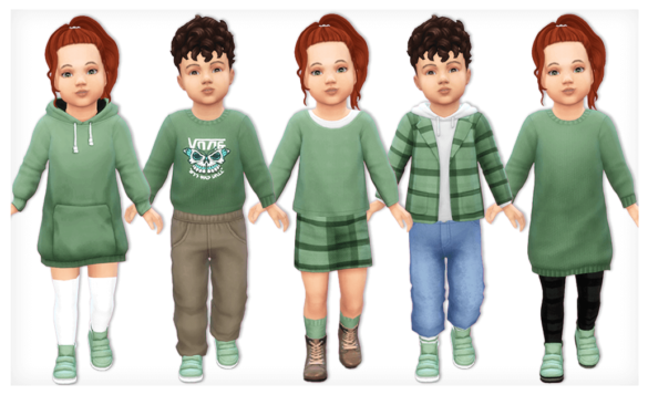 Sims 4 happy fall powluna58 toddler top francis