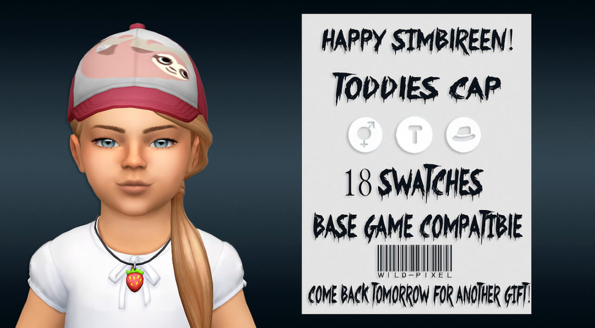 Sims 4 happy simblreen day i toddles cap