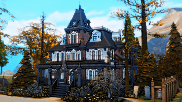 Sims 4 haunted family house