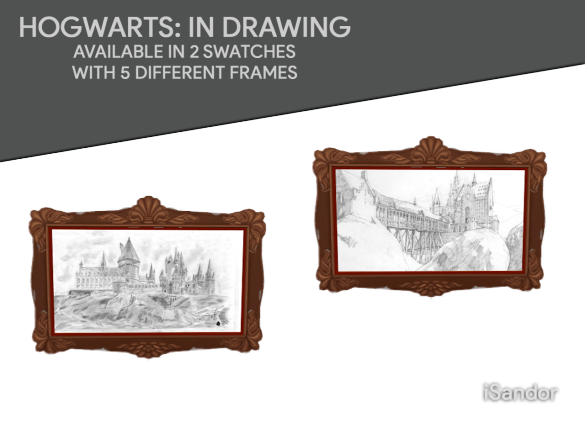 Sims 4 Hogwarts: in drawing | Wall art