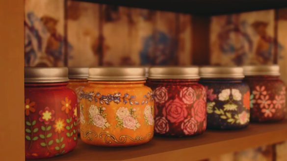 Sims 4 honey jam in floral jars
