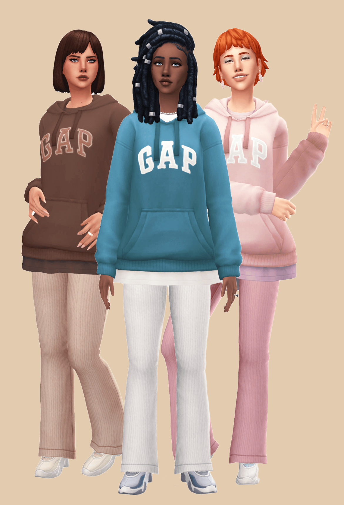 Sims 4 incheon arrivals hoodie recolor