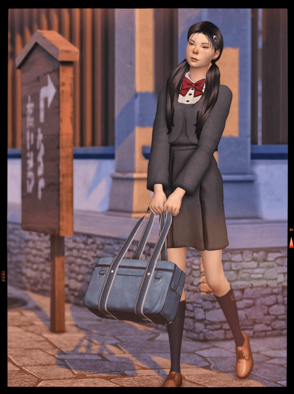 Sims 4 japanese school bag