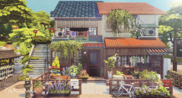 Sims 4 japanese townhouses