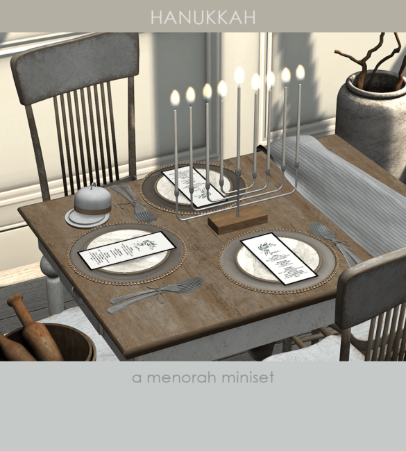 Sims 4 khd hanukkah mini set 5 all new original meshes