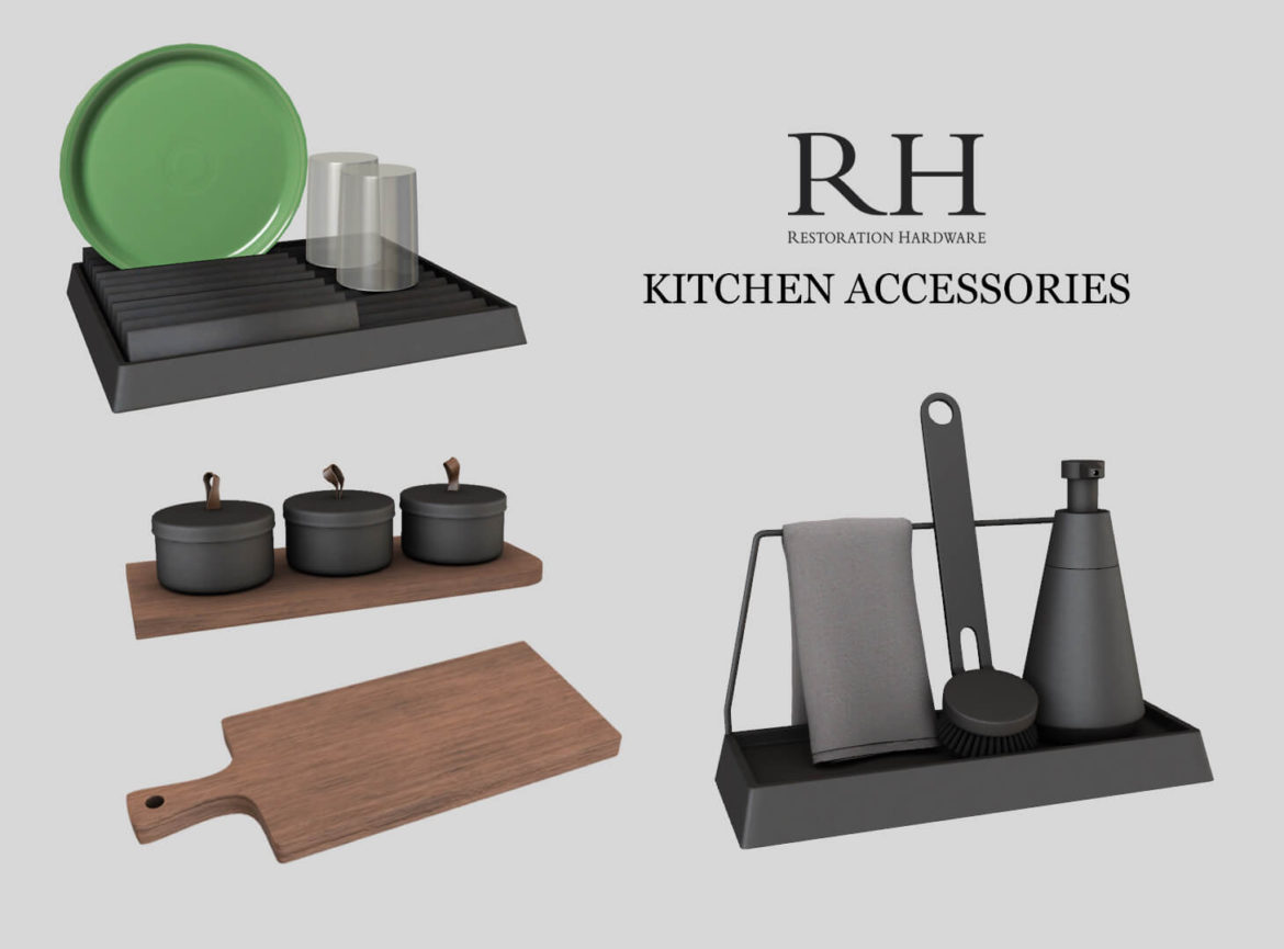 Sims 4 Kitchen Accessories by Leo Sims