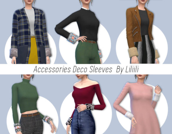 Sims 4 liliili sims accessories deco sleeves 77