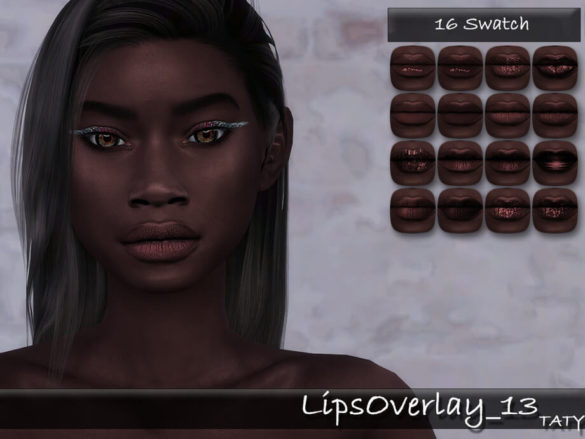 Sims 4 Lips Overlay 13 by tatygagg