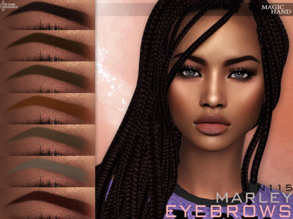 Sims 4 Marley Eyebrows N115 by MagicHand