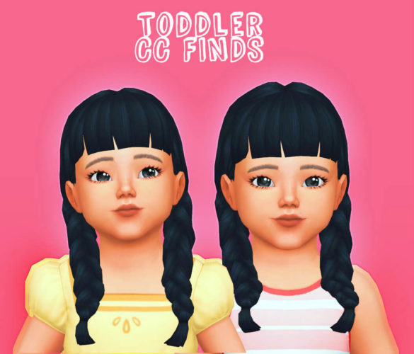 Sims 4 maxis match toddler cc look