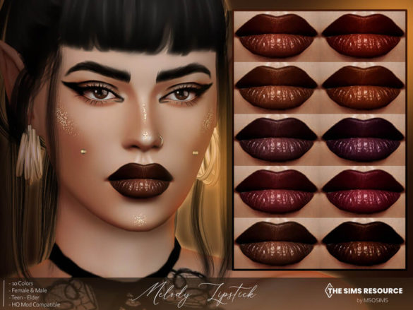 Sims 4 Melody Lipstick by MSQSIMS