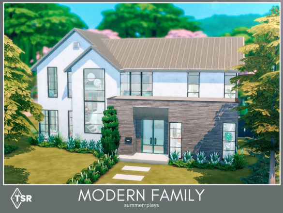 Sims 4 Modern Family Home by Summerr Plays at TSR