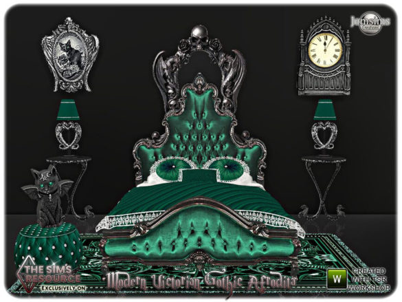 Modern victorian gothic Afrodita bedroom by jomsims