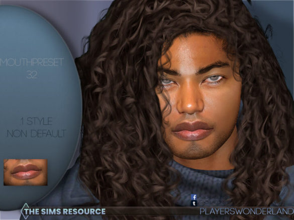 Sims 4 Mouthpreset N32 by PlayersWonderland