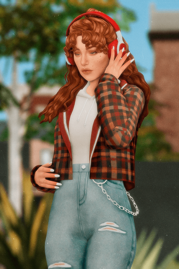 Sims 4 music is my best friend hair simstrouble
