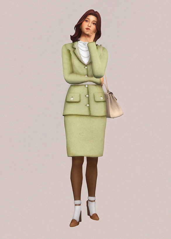 Sims 4 nana komatsu inspired lookbook 2