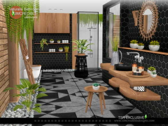 Sims 4 Naturalis Bathroom by SIMcredible!