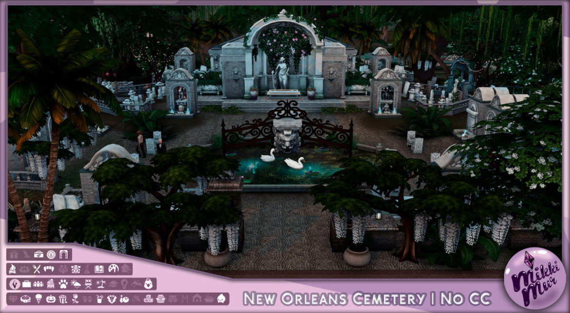Sims 4 New Orleans Cemetery at MikkiMur
