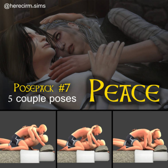 Sims 4 new posepack 7 peace another set