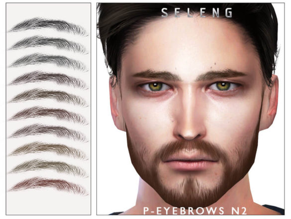 Sims 4 P-Eyebrows N2 by Seleng at TSR